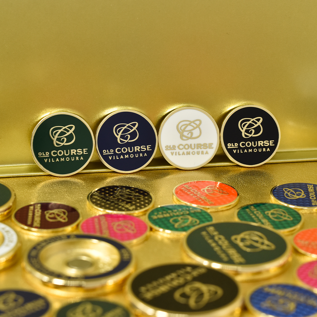 Ballmarkers Old Course Vilamoura alineados